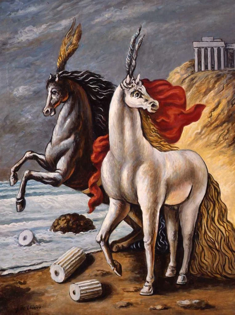 Giorgio De Chirico - 113, I cavalli di Achille, 1965, Fondazione Giorgio e Isa de Chirico, Roma